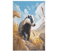 Badger Puzzle Para Adultos 1000 Piezas Difícil Rompecabezas de Madera Desafiante Juego Preciso Encastrado Juego Educativo Desafío Juguete 78×53cm