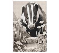 Badger Puzzle Para Adultos 1000 Piezas Difícil Rompecabezas de Madera Desafiante Juego Preciso Encastrado Juego Educativo Desafío Juguete 78×53cm
