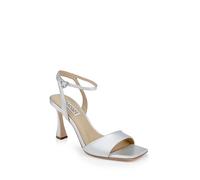 Badgley Mischka Cady, Sandalia con talón Mujer, Plata Iridiscente, 39 EU