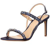 Badgley Mischka Jewel Donna Stiletto Sandals, Sandalia con talón Mujer, Navy, 38 EU