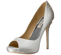 Badgley Mischka Sandalias Kiara de plataforma para mujer, Blanco (Blanco), 8.5 B(M) US
