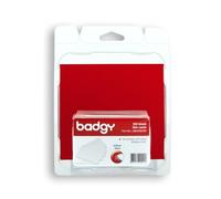 Badgy 948915 - Pack de 100 tarjetas en PVC, color blanco