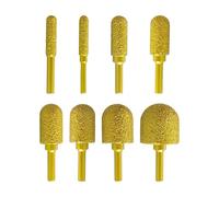 BADIKA Cabezal de rectificado Brocas de Diamante de 60 mm de Largo for Herramientas rotativas universales, Brocas de amolar for Grabado, Pulido, Tallado de Piedra y Metal.(10mm)