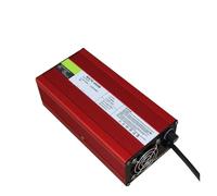 BADIKA Cargador de Litio Lifepo4-cell Corriente Cargador de batería de Iones de Litio de 54,6 V y 8 A, 13 s, 48 V, Salida con Ventilador de refrigeración, Carcasa de Aluminio Rojo(3P GX16,E+U)