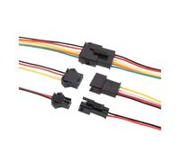 BADIKA Conectores macho y hembra con cables 1-10 pares 2/3/4 Pin S+M J+S+T Conector de cable macho y hembra(2P,10cm length,10 Pairs)