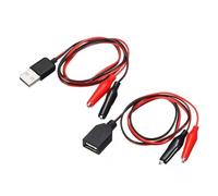 BADIKA Conectores macho y hembra con cables 2 uds prueba de circuito U+S+B a Cable adaptador de macho hembra U+S+B a Cables U+S+B de sonda(2pcs male and female)