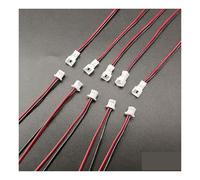 BADIKA Conectores macho y hembra con cables 5/10 pares Mi ni J+S+T 1,25mm/P+H 2,0mm/X+H 2,54mm paso 2 pines macho hembra conector con Cables de alambre(Pitch 1.25mm,5Pairs)