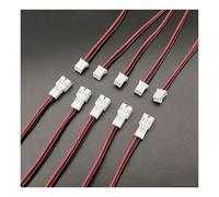 BADIKA Conectores macho y hembra con cables 5/10 pares Mi ni J+S+T 1,25mm/P+H 2,0mm/X+H 2,54mm paso 2 pines macho hembra conector con Cables de alambre(Pitch 2.54mm,10Pairs)