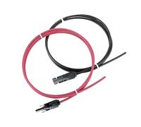 BADIKA Conectores macho y hembra con cables 6 mm² MC4 Extension Cable PV1-F Solar Panel Wire, Water.proof DC Connector Male & Female Pair for Photovoltaic System(Single-10AWG 20m)