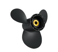 BADIKA Hélice del Motor Hélice fueraborda for Motor de Barco de 8hp, 9,9hp, 15hp, 20hp, 9 1/4x11, Tornillo de aleación de Aluminio, 3 aspas, 10 estriados, Pieza de Motor de Barco