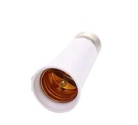 BADIKA Portalámparas Portalámparas alargado Universal E27 a E27, tubo L + E + D, Base de bombilla, extensión de cabezal de lámpara, enchufes de conversión de 65MM, 80MM, 95MM y 120MM(120mm Length)