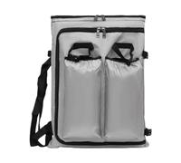 Badiman Estuche para Materiales artísticos, Mochila de Transporte y Bolso de Mano, Gris