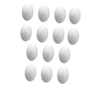 Badiman Huevos de Espuma Huevos de poliestireno Huevos de Pascua Huevos Falsos para Pintar Decorar Jardín de Infantes, 20 Piezas 12 Cm