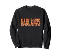 Badlands Coloridas Formaciones Rocas Clásicas Letras en Negrita Sudadera