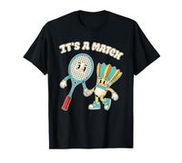 Bádminton Amor Retro Vintage It's A Match Camiseta