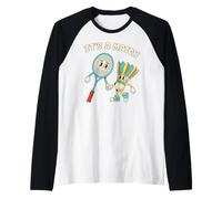 Bádminton Amor Retro Vintage It's A Match Camiseta Manga Raglan