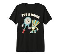 Bádminton Amor Retro Vintage It's A Match Camiseta Premium