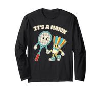 Bádminton Amor Retro Vintage It's A Match Manga Larga