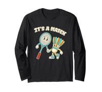 Bádminton Amor Retro Vintage It's A Match Manga Larga