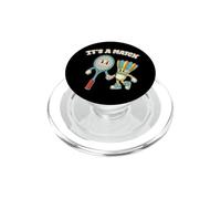 Bádminton Amor Retro Vintage It's A Match PopSockets PopGrip para MagSafe