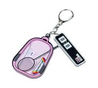 Badminton Bag Pendant, Funny Gadget, 2.36x1.57 Inches Collectible Grip, Sport Keychain with Balance, School Travel Ornament with Style, Home Accessories for Teens Women Men Kids Enthusiasts Backpack