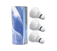 Bádminton Ball, Feather Shuttlecock, Soft Head Fast Flight Balanced Spin Lightweight Feel Handcrafted Precision, White Shuttle for Sports, 3,54 x 2,36 pulgadas