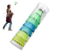 Badminton Bird - 6pcs Badminton Shuttlecocks, Shuttlecock duraderos y estables para la práctica | Suministros de bádminton para hombres, mujeres, jóvenes, locura perfecta para la formación y la