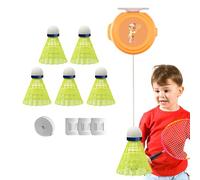 Bádminton de, entrenador de bádminton | Práctica de hardware de bádminton en solitario,Entrenador para el entrenamiento de agilidad de coordinación ojo-mano con cordones elásticos para el