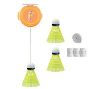 Bádminton de rebote, entrenador de práctica de equipo individual, coordinación -mano, entrenamiento de agilidad con cordones elásticos, para parques, hogar, escuela, juegos al aire libre