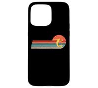 Bádminton Jugadores de bádminton retro Volante de Bádminton Carcasa para iPhone 15 Pro Max