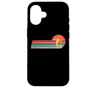 Bádminton Jugadores de bádminton retro Volante de Bádminton Carcasa para iPhone 16