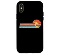 Bádminton Jugadores de bádminton retro Volante de Bádminton Carcasa para iPhone X/XS