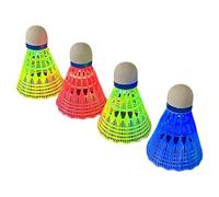 Bádminton LED | 4 Bolas de Bádminton Coloridas para Noches Oscuras | Equipo de Luz Pelota Deporte Principiante Niños Adultos Exterior Interior Backyard Jugar Actividad
