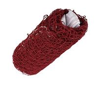 Badminton Net Garden, Red de Voleibol Plegable Red de Reemplazo de Voleibol, Red de Voleibol de Playa Portátil, para Beach Yard Pool Indoor Outdoor Game Tamaño Estándar 6.5x0.5M (azufaifo Rojo)
