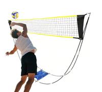 Badminton Net |Multi-Scenario Foldable Sport Training Equipment - 300x153cm Adjustable Portable Badminton Pickleball Net | For Backyard Practice Vacation Camping Beach Park Court Gym