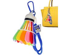 Badminton Schlüsselanhänger Farbenfroher 3D-Gedruckter Mini-Charm-Anhänger - Sport Schlüsselringe Federball | Schläger Tasche Deko | Für Frauen Männer Kinder Erwachsene Teenager Und Team