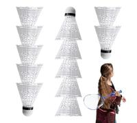Bádminton Shuttle | 12 Piezas Equipo Deportivo Portátil | Profesional Nylon Bádminton Balls - for Baseball Softball Batting Practice Entrenamiento Principiantes Interior Exterior Patio trasero