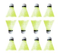 Bádminton Shuttlecock,12 Pieces Portable Sports Equipment | Profesional Nylon Bádminton Balls,for Baseball Softball Batting Práctica Entrenamiento Principiantes Interior Exterior Patio trasero