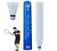 Badminton Shuttlecocks | High Durability Feather Shuttles | High Stability Badminton | Shuttlecocks For Beginners | Leisure Badminton Shuttles Ideal For Practice For Men, Women, Youth Players