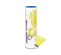 Badmintonbälle Yonex Mavis 2000 Yellow (Rolle mit 6 St.), Roter Streifen (bis 14°C)