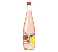 BADOIT - Lote de 4 burbujas de fruta con botón de fresa, 1 L