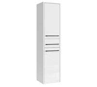 Badplaats Florence - Armario alto para baño (30 x 35 x 130 cm), color blanco brillante