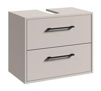 Badplaats Florence - Armario para lavabo (60 x 35 cm, 2 cajones y material de montaje, 60 x 35 cm), color marrón