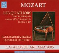 les quatuors pour le pianoforte, violon, alto & violoncelle k478 & k493