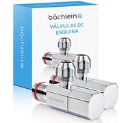 Bächlein Juego de 2 Válvulas de Esquina Autosellantes Universales con Cierre Rápido, 1/2 Pulgada, se Abren y Cierran con solo 1/4 de Vuelta