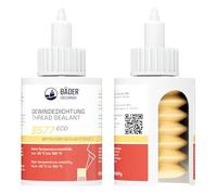 Bäder Junta de rosca de resistencia media B577 Eco amarillo, sellador de rosca, 50 ml, adhesivo de rosca, junta de rosca, junta líquida, sellador de rosca, reparación de roscas, sellado de roscas
