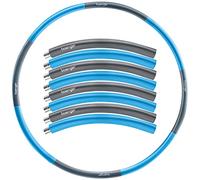 baenger Hula Hoop - Aro para adultos (núcleo de acero inoxidable, extraestable, 8 segmentos, para principiantes y avanzados, 1,2 kg, incluye libro electrónico)