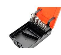 BAER Juego de avellanadores cónicos HSSG 90°, juego de avellanadores cónicos 6,3-20,5 mm, 6 piezas, juego de avellanadores - brocas avellanadas - desbarbador - fresa - juego de avellanadores - brocas