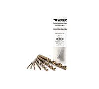 BaerCoil BAER HSSE Juego de brocas en espiral M 3 - M 12 - de acero HSSE/cobalt de alta aleación - Juego de brocas de acero - broca de hierro - taladro