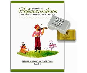 Bärenreiters Sassmannshaus - The Standardwerk para jóvenes streichers - Volumen 1: comienzo temprano en el violín + 1 barra de colofonia (colofonia)